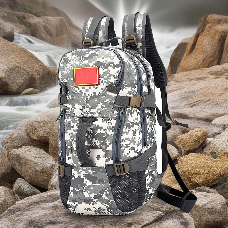 Aplon Tactical Camo Double Backpack - Large Capacity Outdoor Travel & Mountaineering Bag for Men & Women