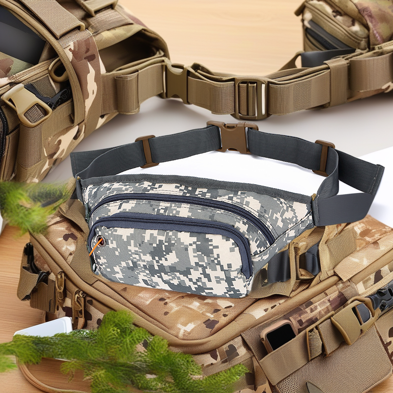 Aplon Tactical Outdoor Sports Waist Bag - Camouflage Running Music Backpack for Men
