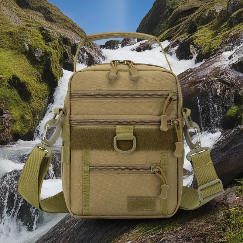 Tactical Camouflage Multi-Purpose Crossbody Bag for Men - Large Capacity Outdoor Sports Handbag
