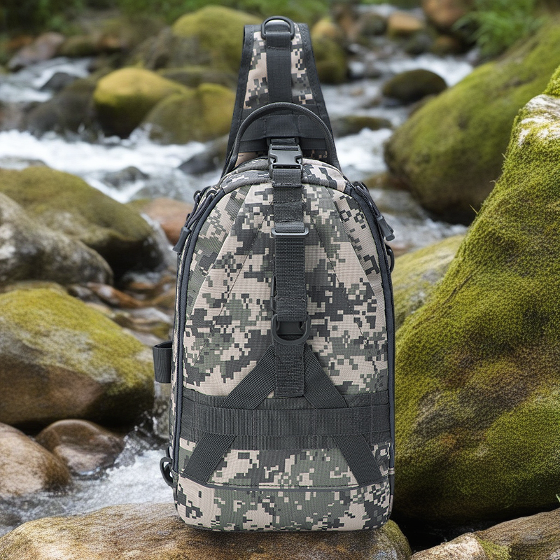 Aplon Tactical Camo Chest Bag - Multi-Purpose Outdoor Shoulder Crossbody Bag for Fishing and Sports
