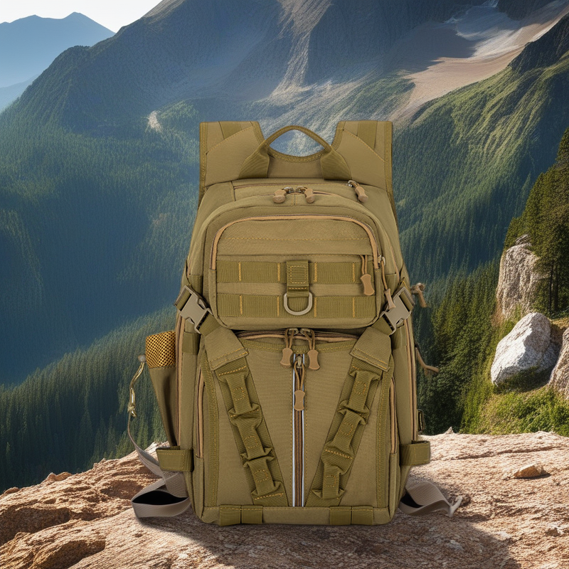 Tactical Outdoor Mountain Climbing Hiking Big Capacity Multi-compartment Camouflage Backpack