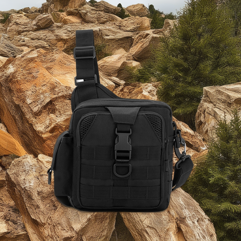 Tactical Camouflage Waist Bag - Multi-Purpose Outdoor Shoulder Crossbody Bag for Men