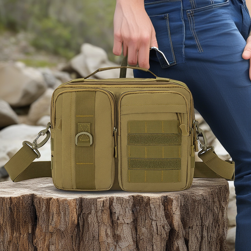 2024 Tactical Multi-Functional Camouflage Crossbody Bag - Lightweight & Durable for Outdoor Sports and Travel