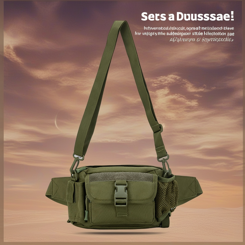 Aplon Tactical Outdoor Multifunctional Waist Bag with Water Bottle Cover - Crossbody & Shoulder Sling