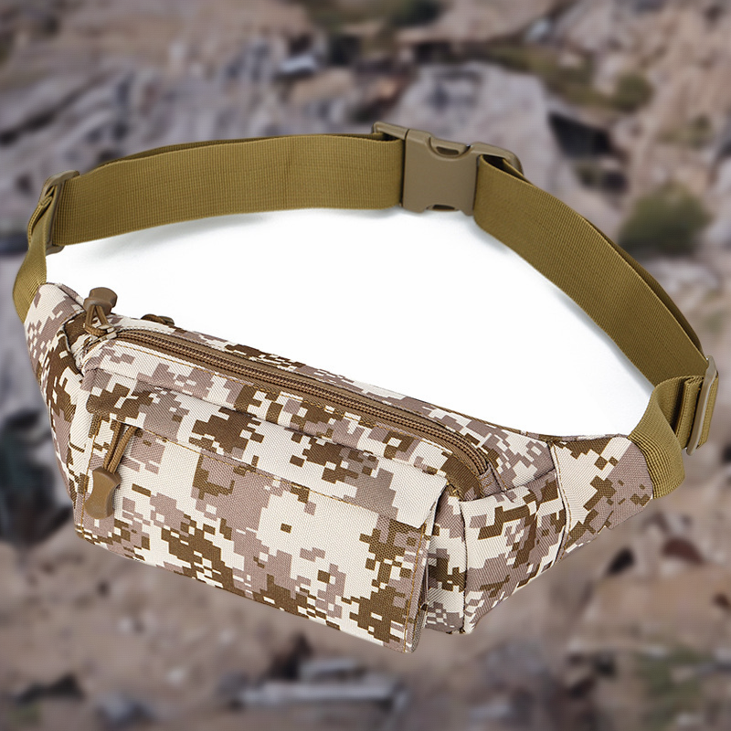 Tactical Sports Leisure Multi-Purpose Waterproof Nylon Waist Bag for Men